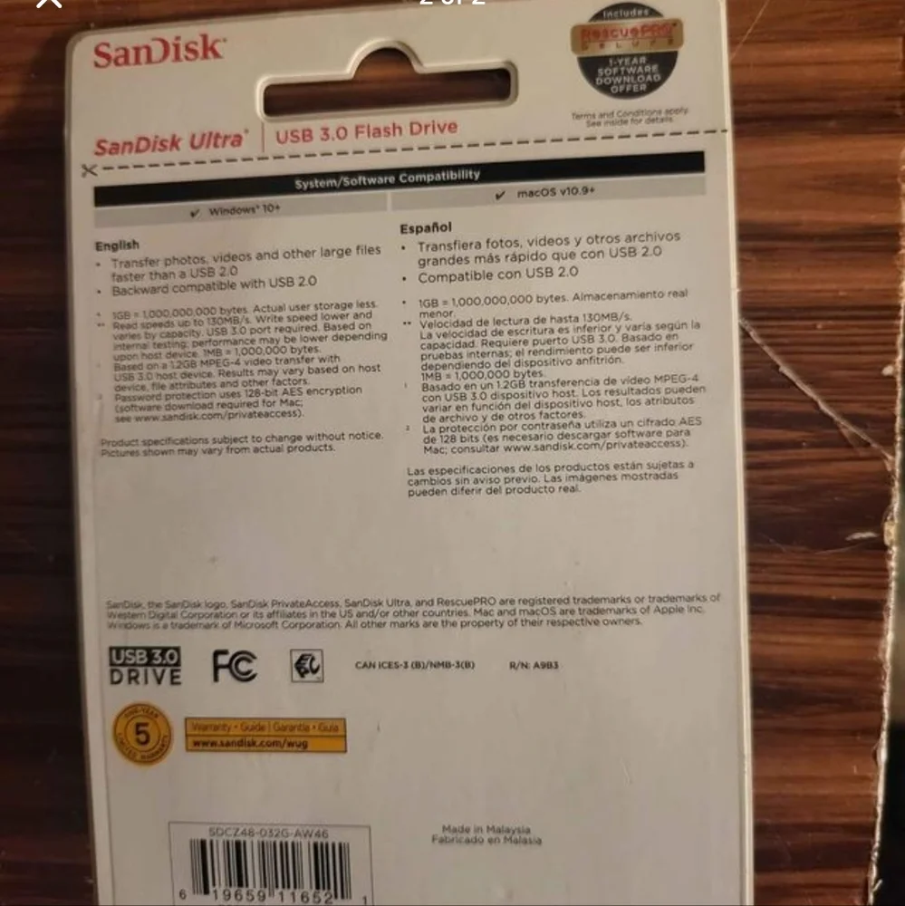 32 GB Flash Drive SanDisk